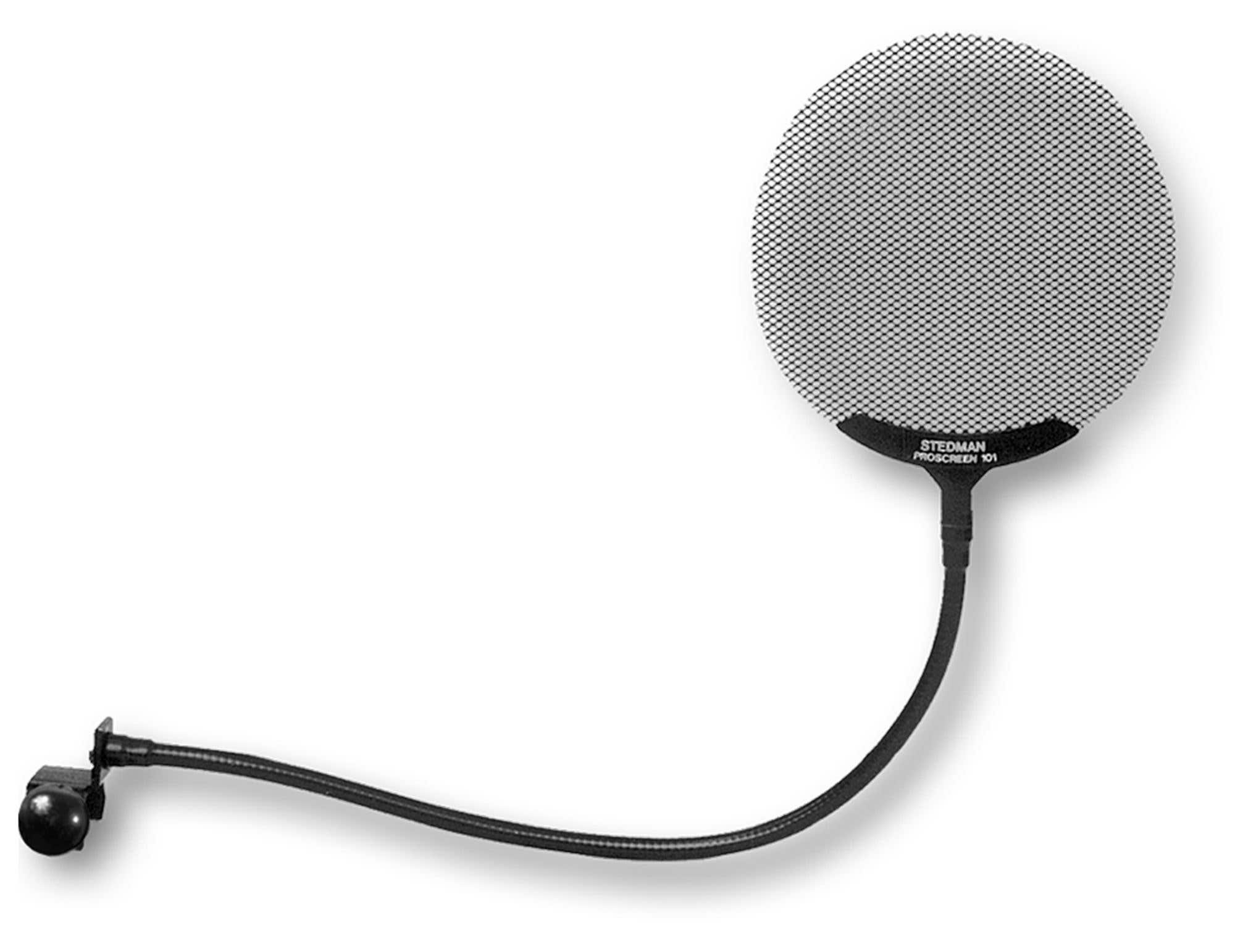 Stedman Proscreen 101 4.6" Metal Microphone Pop Filter With Gooseneck