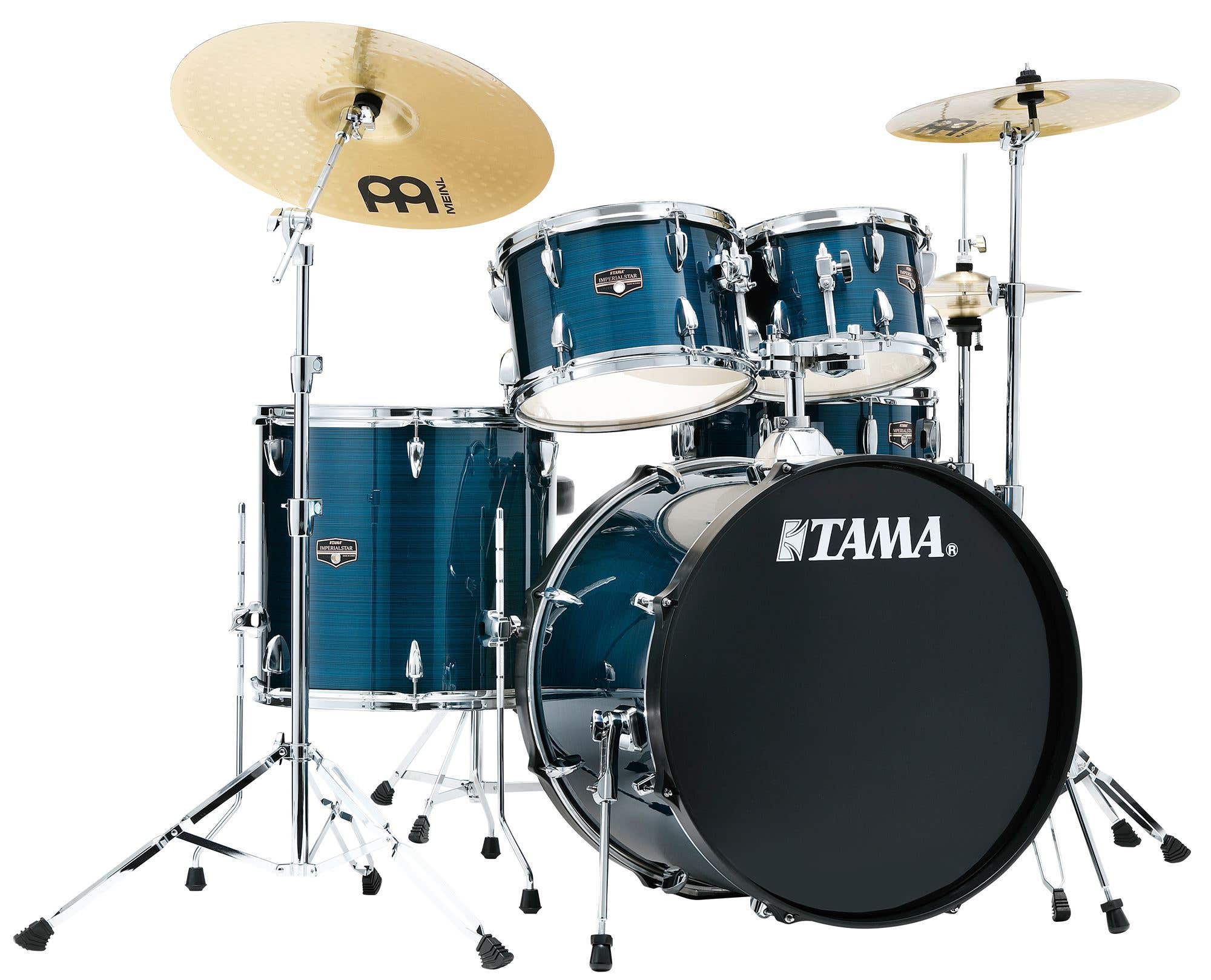 Tama Imperialstar 5 Piece With Meinl Cymbals Hairline Blue