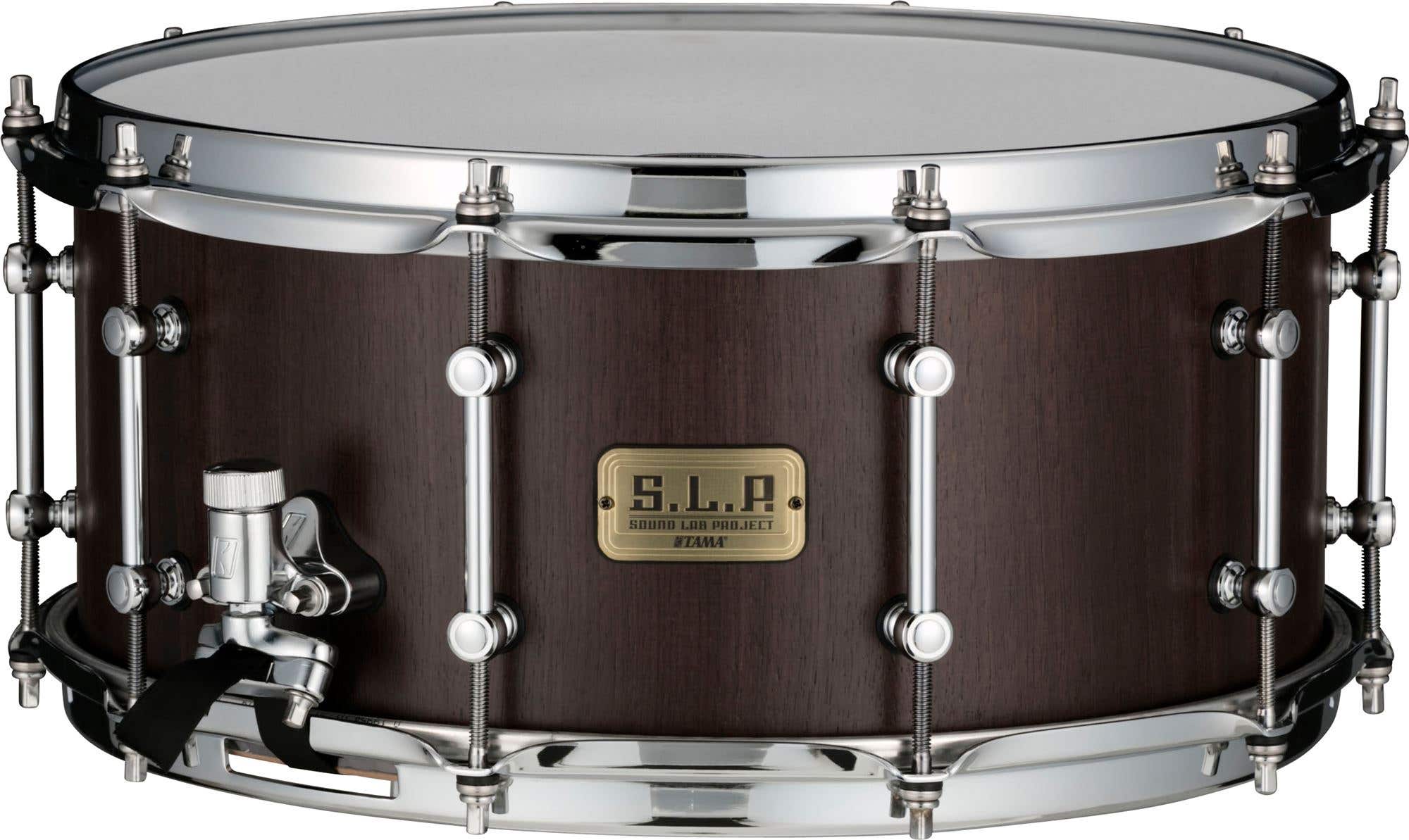 Tama SLP LGW1465 65x14 G Walnut Snare Drum Matte Black Walnut