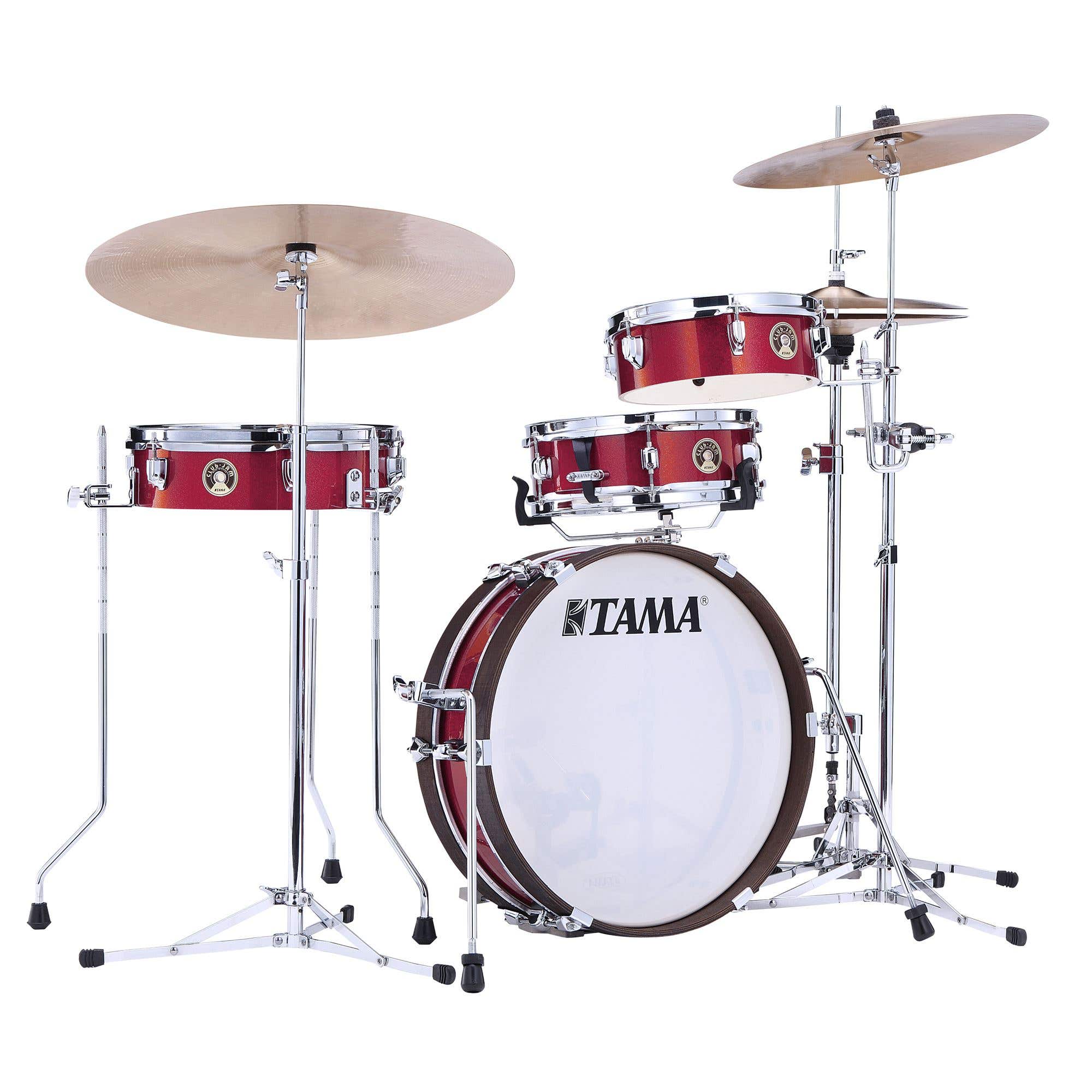 Tama Club JAM Pancake 4-Piece Shell Kit 18" Bass Drum Burnt Red Mist