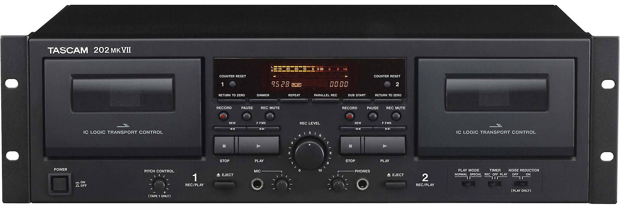 TASCAM 202 MK VII Double Cassette Recorder Deck With USB Port