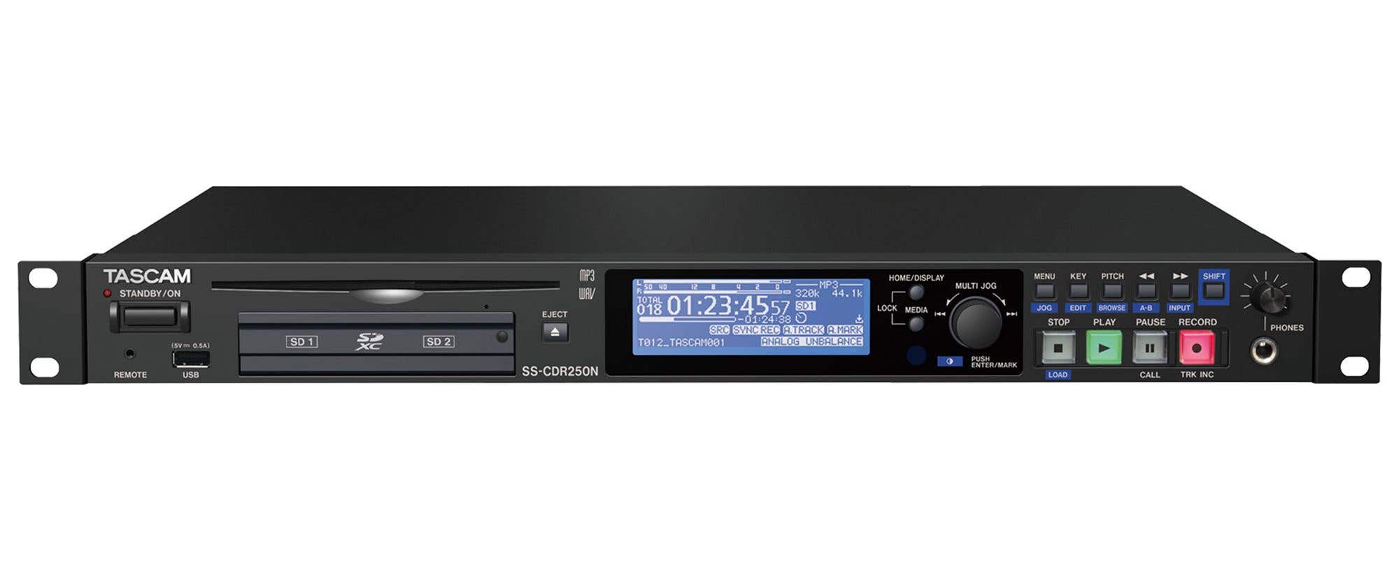 TASCAM SS-CDR250N Solid State and CD Recorder