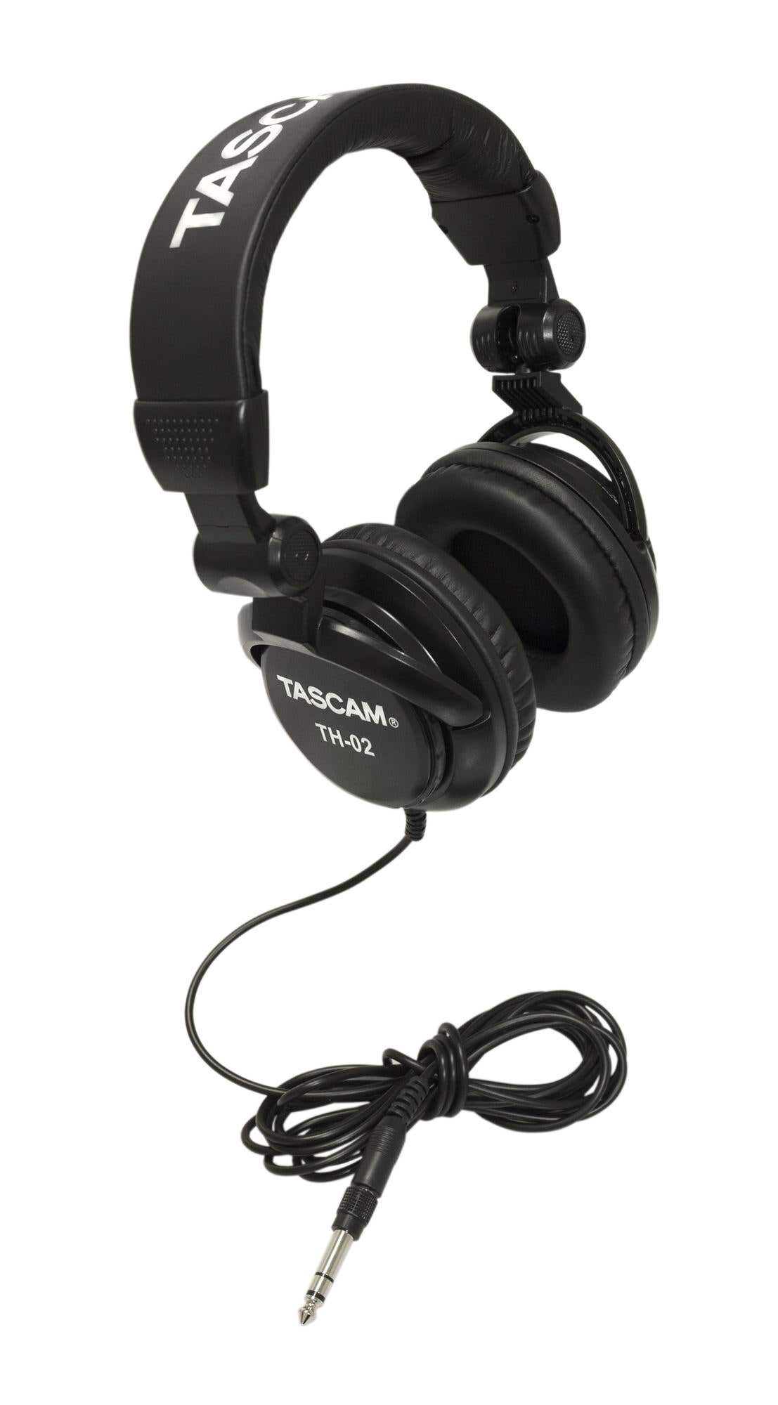 Tascam TH-02 Closed Back Studio Headphones Black