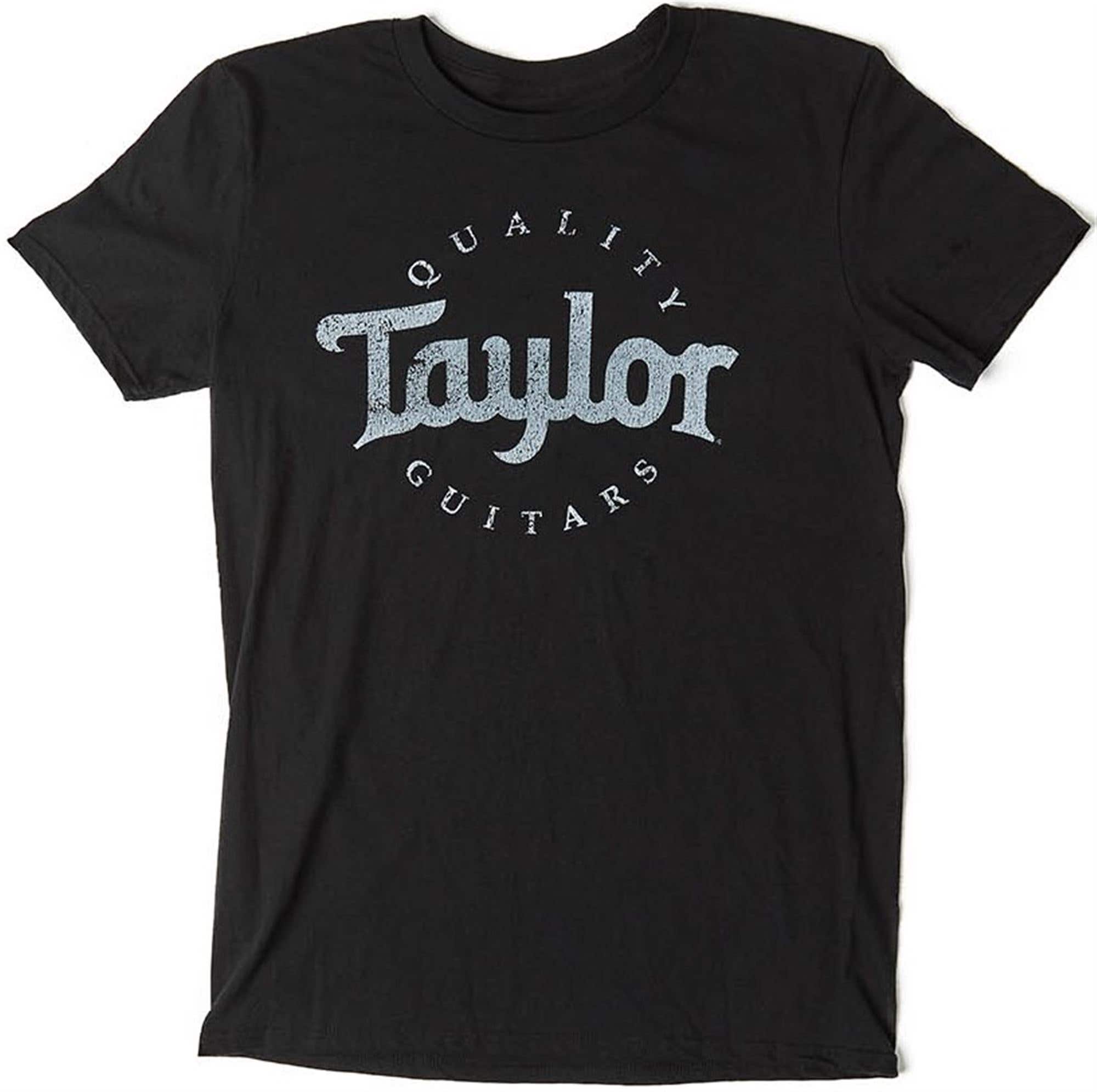 Taylor Men's T-Shirt Black White Distressed Anvil XXX Large