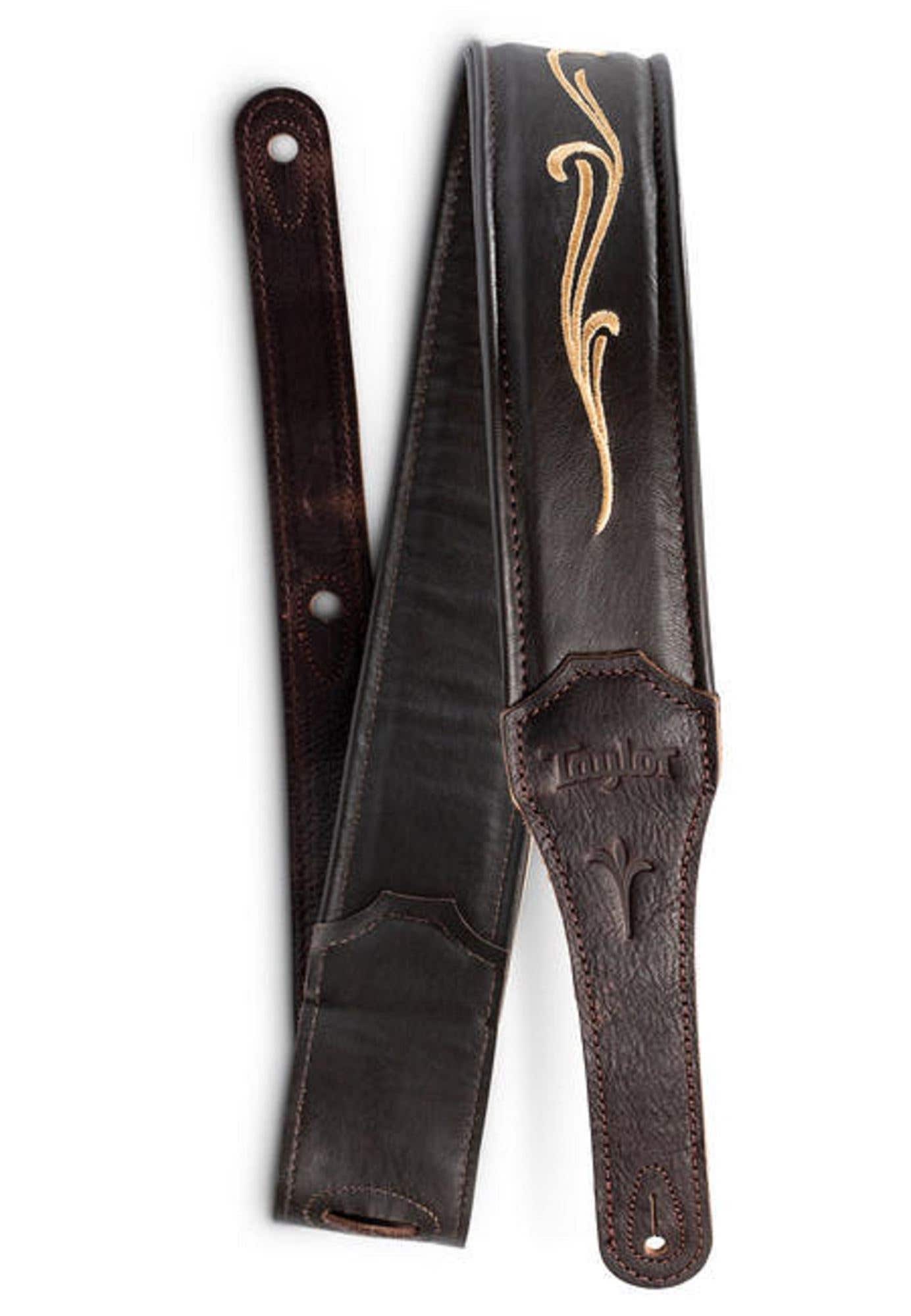 Taylor Spring Vine 2.5" Leather Strap Chocolate Brown