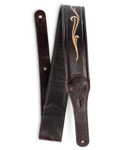 Taylor Spring Vine 2.5" Leather Strap Chocolate Brown