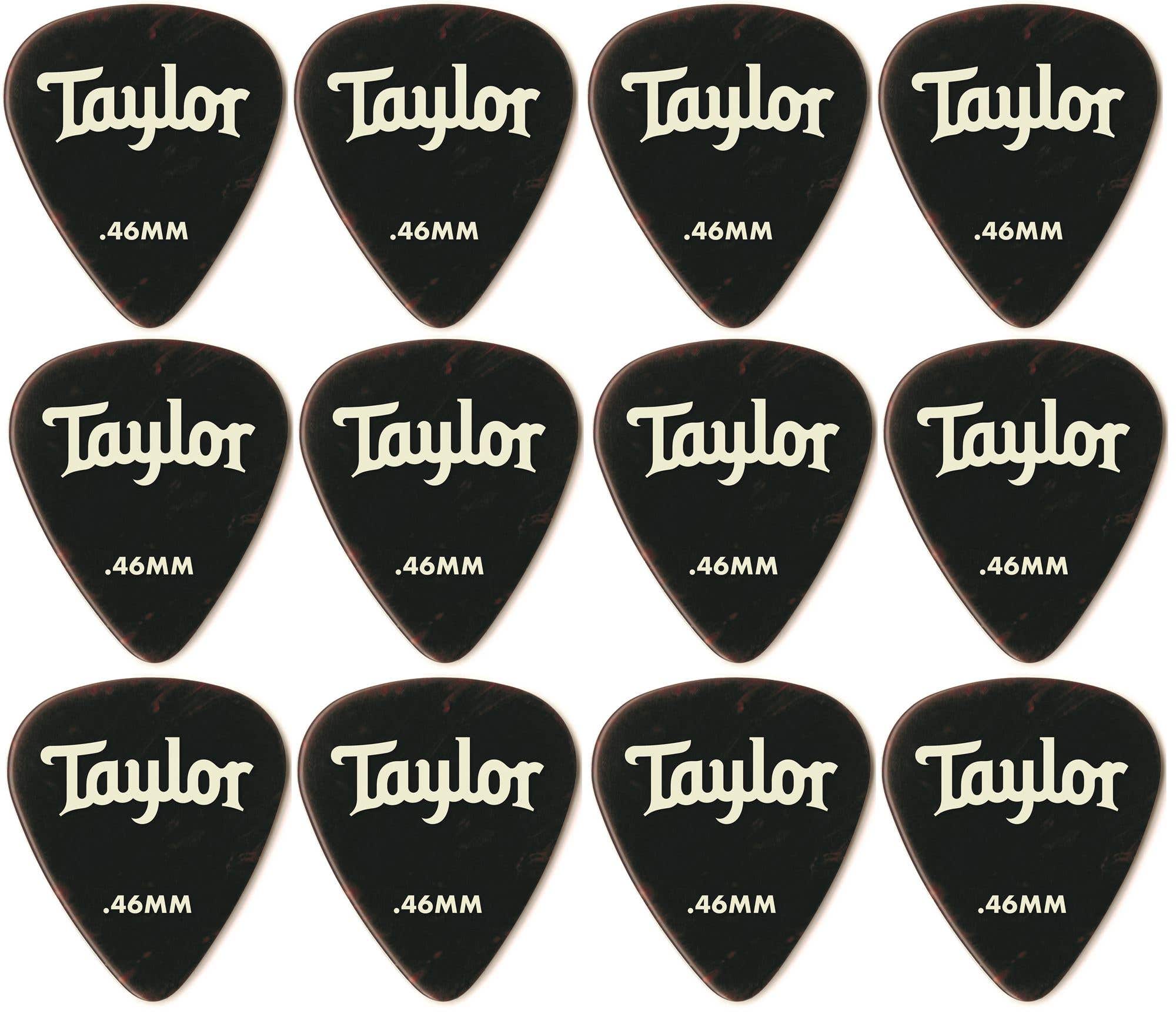 Taylor Celluloid 351 Guitar Picks 12 Pack