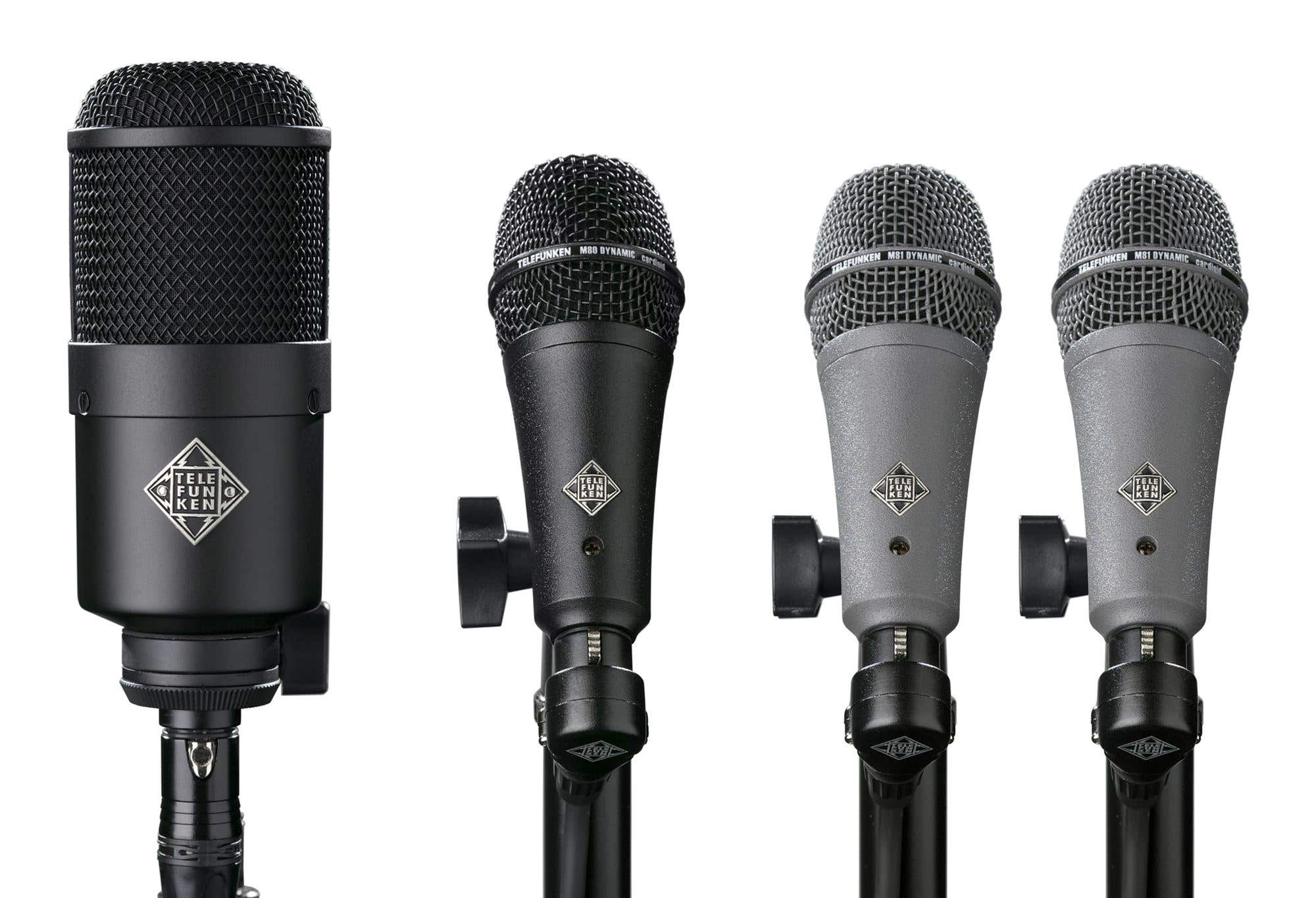 Telefunken DD4 4-Piece Dynamic Drum Microphone Package