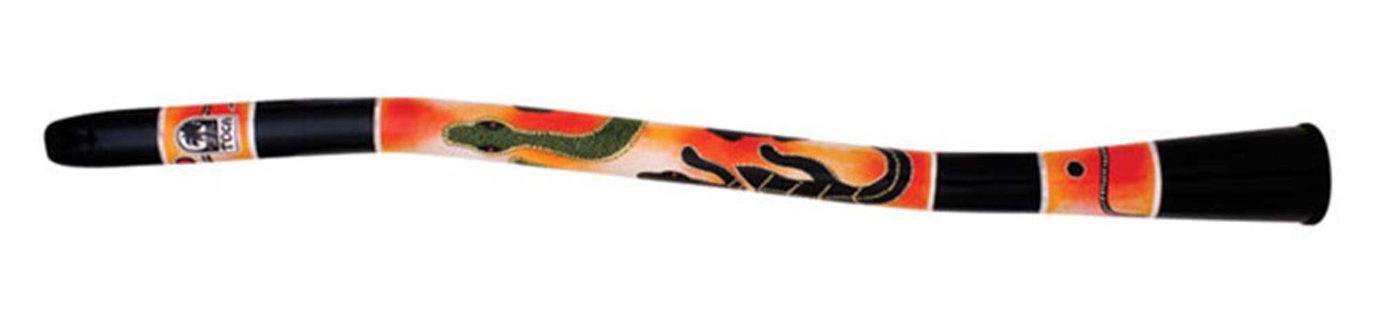 Toca Curved Didgeridoo Tribal Sun Finish