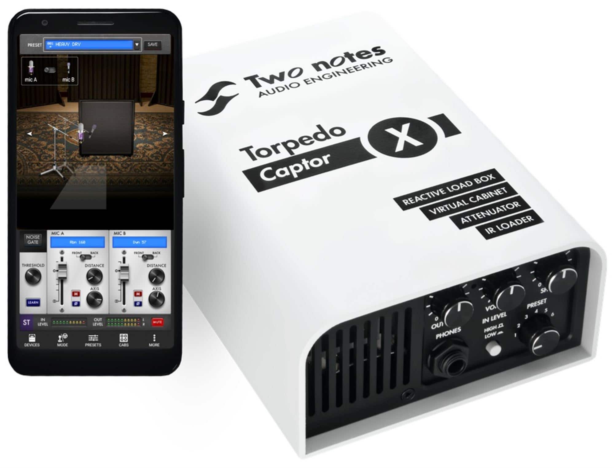 Two Note Torpedo CaptorX Power Attenuator/DI/IR Load Box