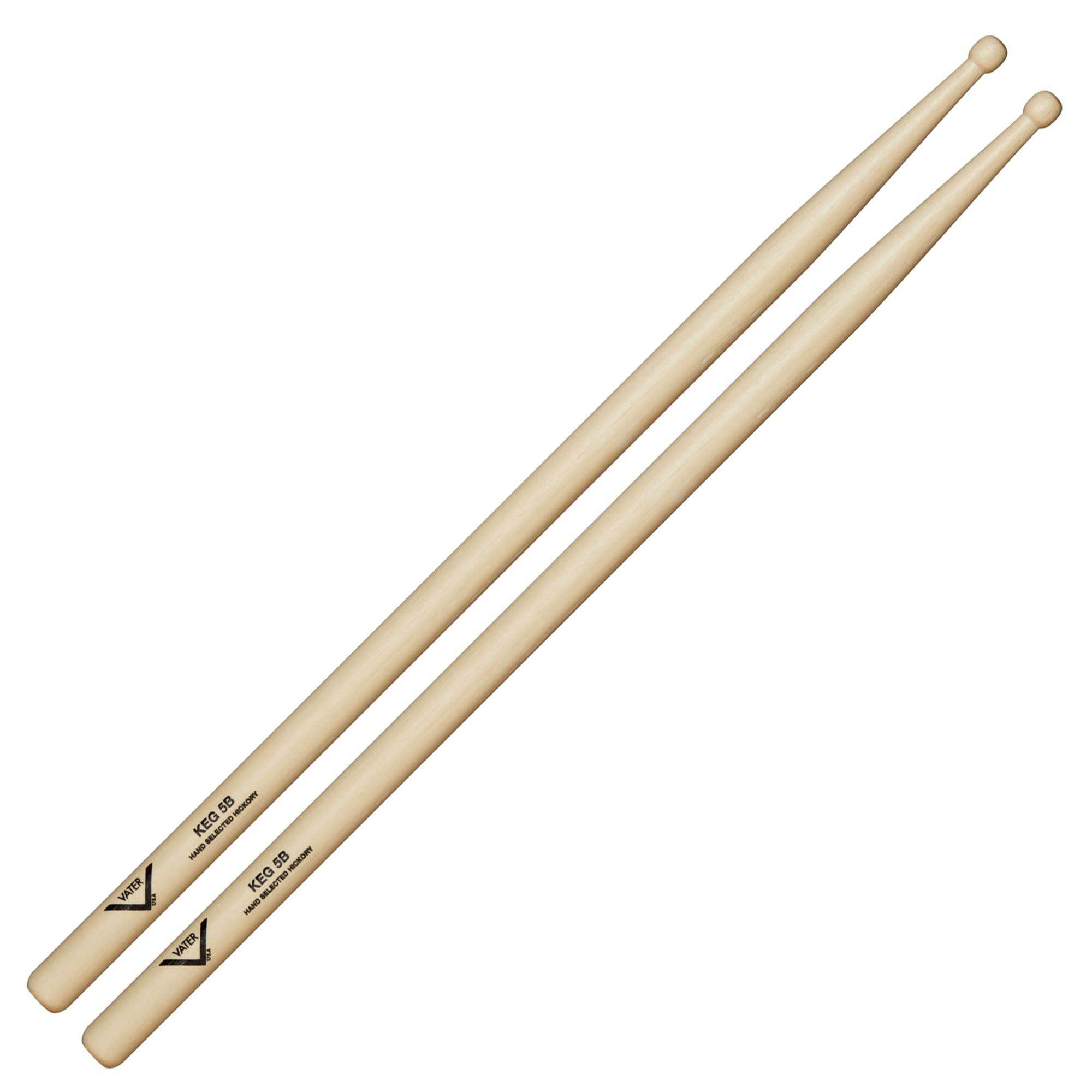 Vater 5B Keg Hickory Wood Tip Drum Stick Pair