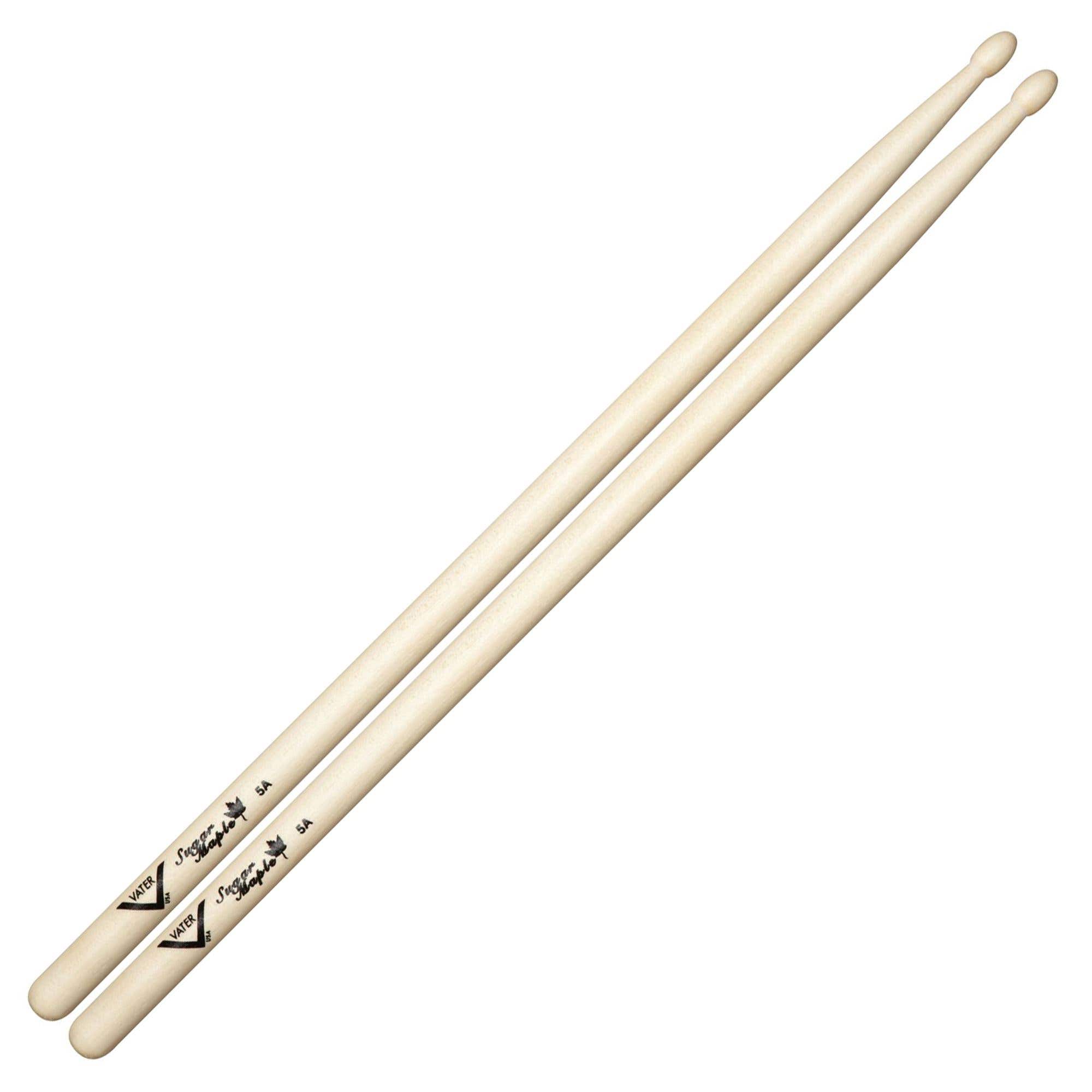 Vater VSM5AW Sugar Maple 5A Drum Sticks Wood Tip Pair