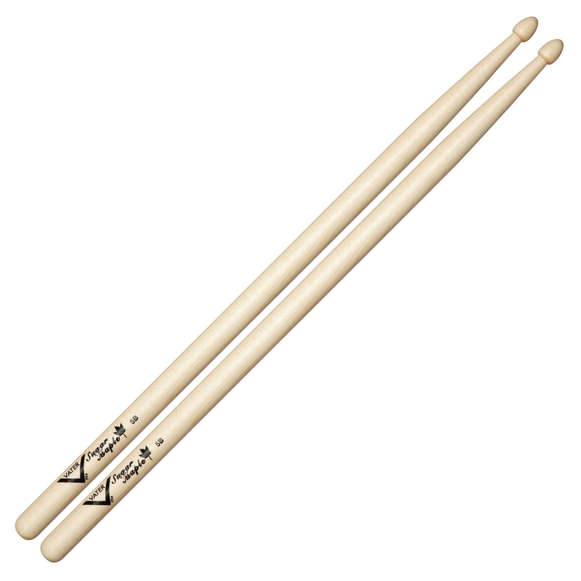 Vater Sugar Maple 5B Wood Tip Drumsticks Pair