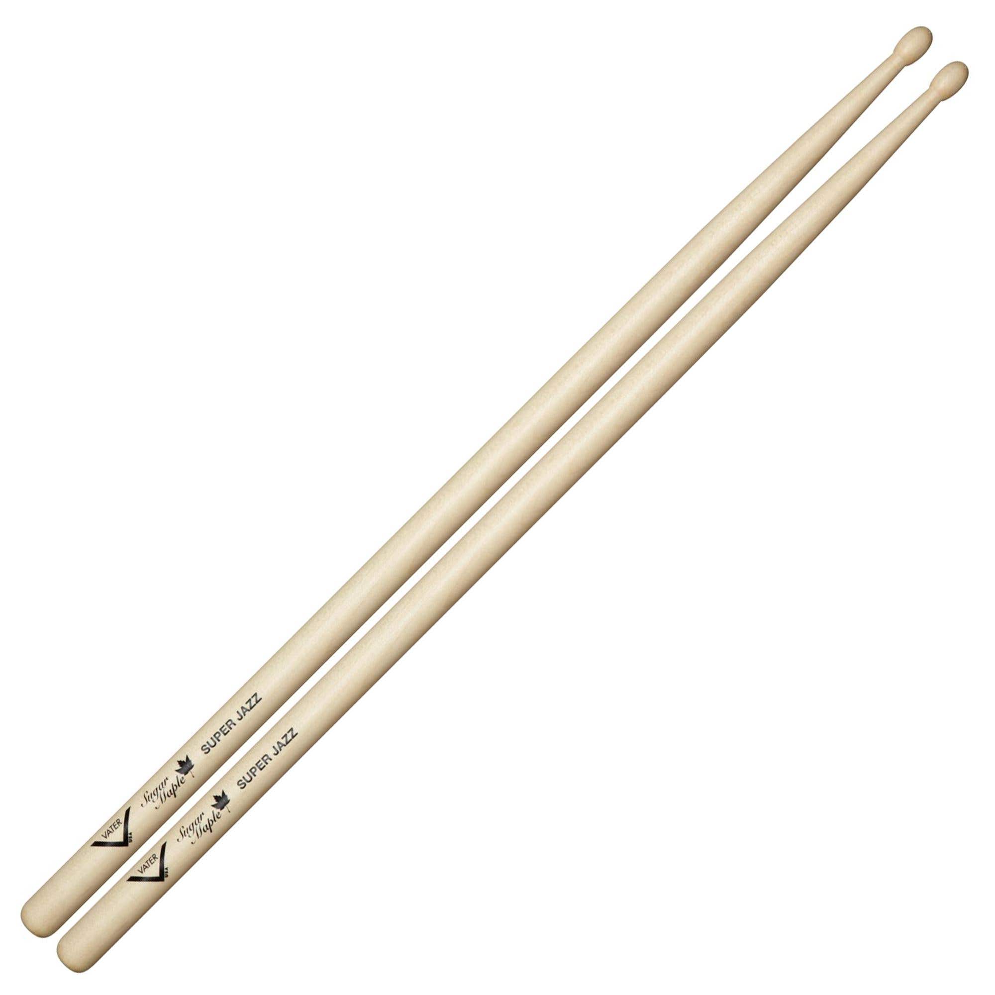 Vater VSMSJW Sugar Maple Super Jazz Wood Tip Drum Sticks