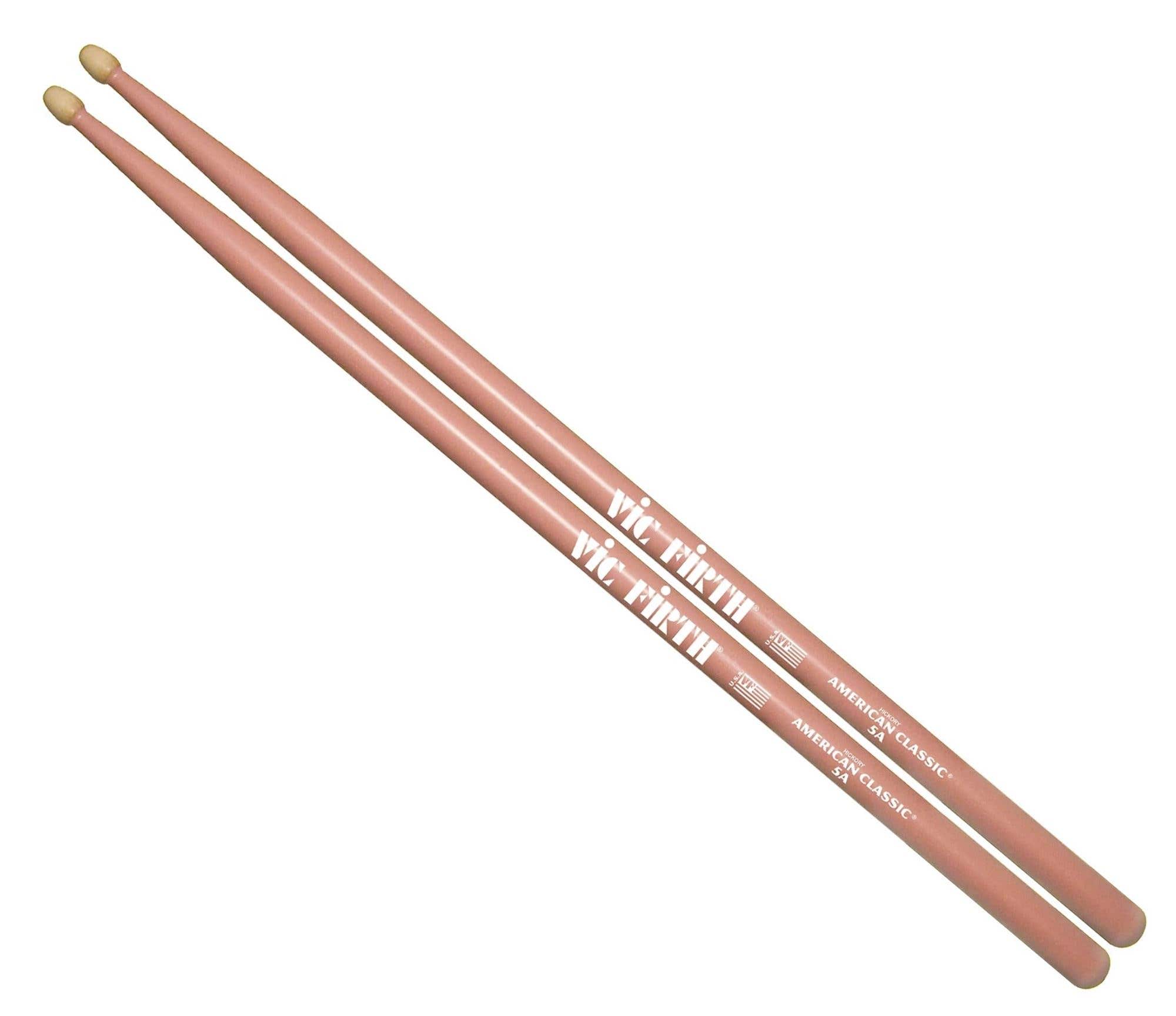 Vic Firth American Classic 5A Wood Tip Pink Sticks
