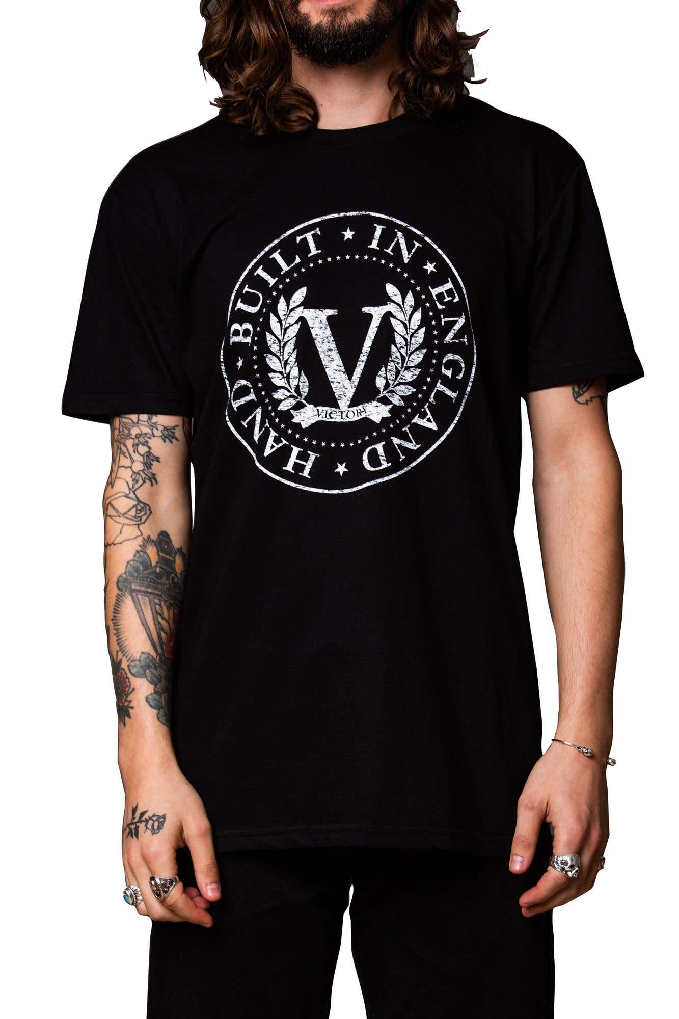 Victory LOGOTEE Official Stamp Logo T-Shirt Black