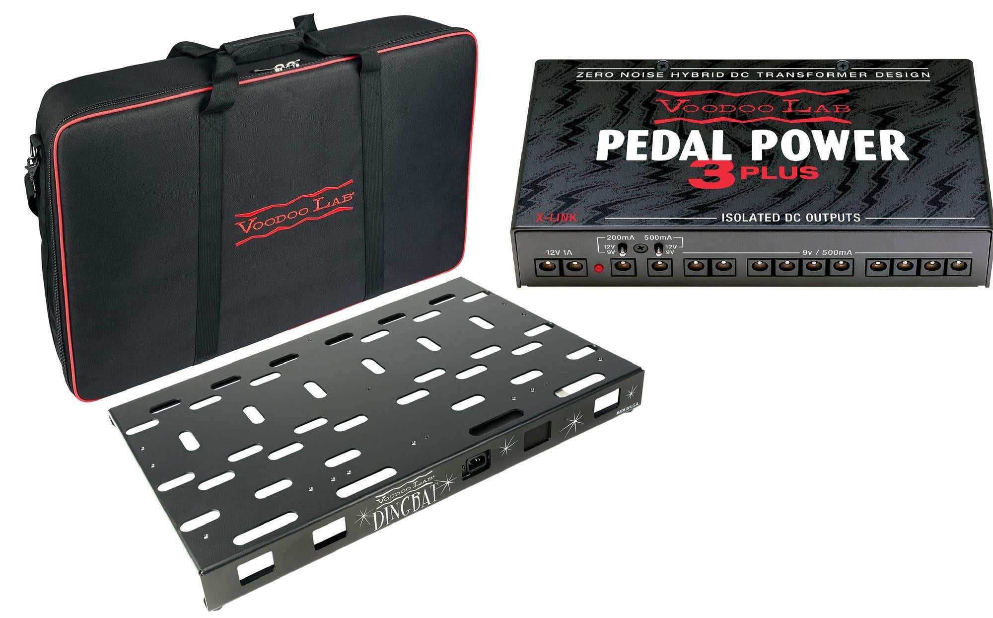 Voodoo Lab Dingbat Large Pedalboard with Pedal Power 3 Plus