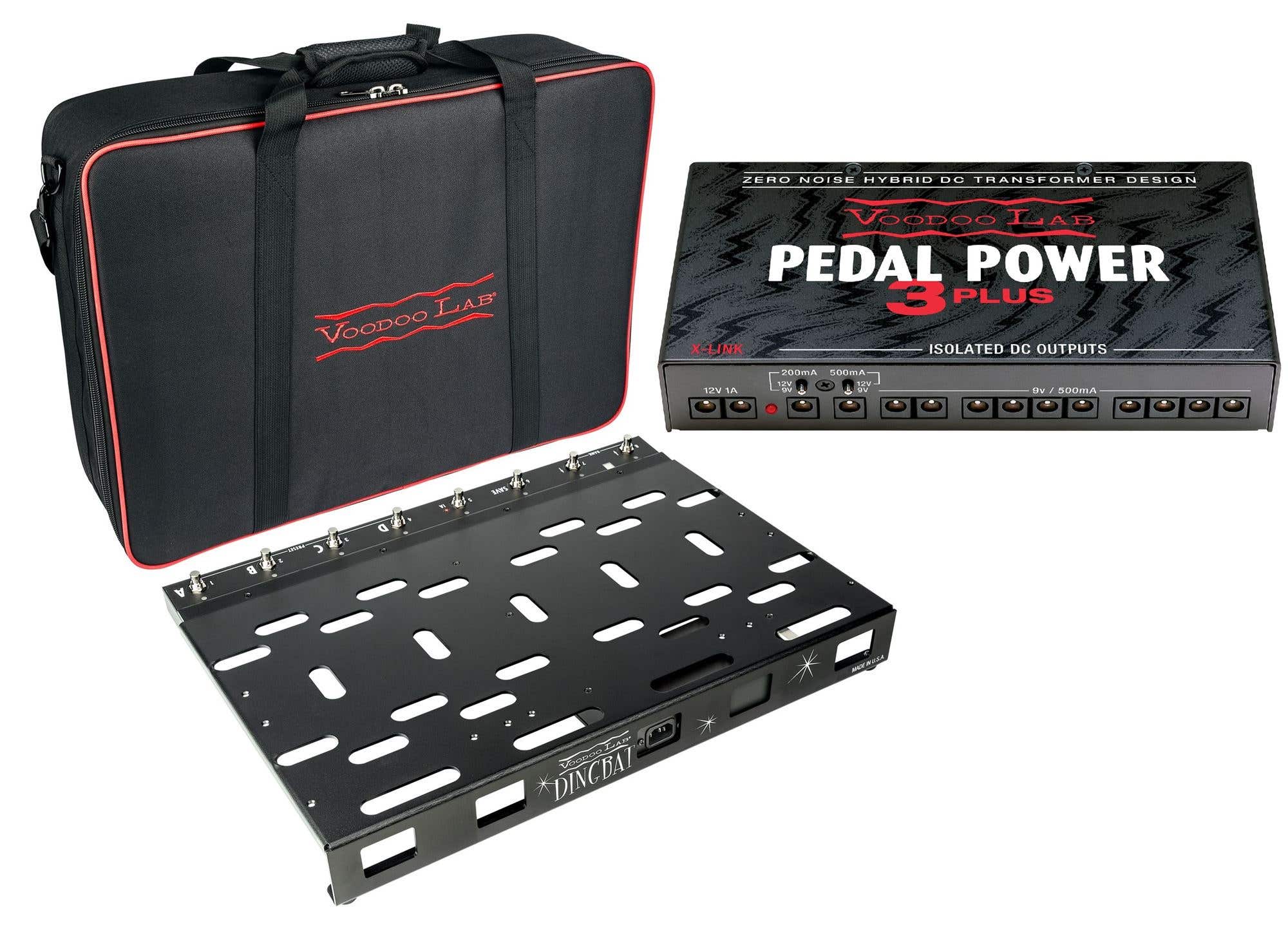 Voodoo Lab Dingbat PX Pedalboard with Pedal Power 3 Plus