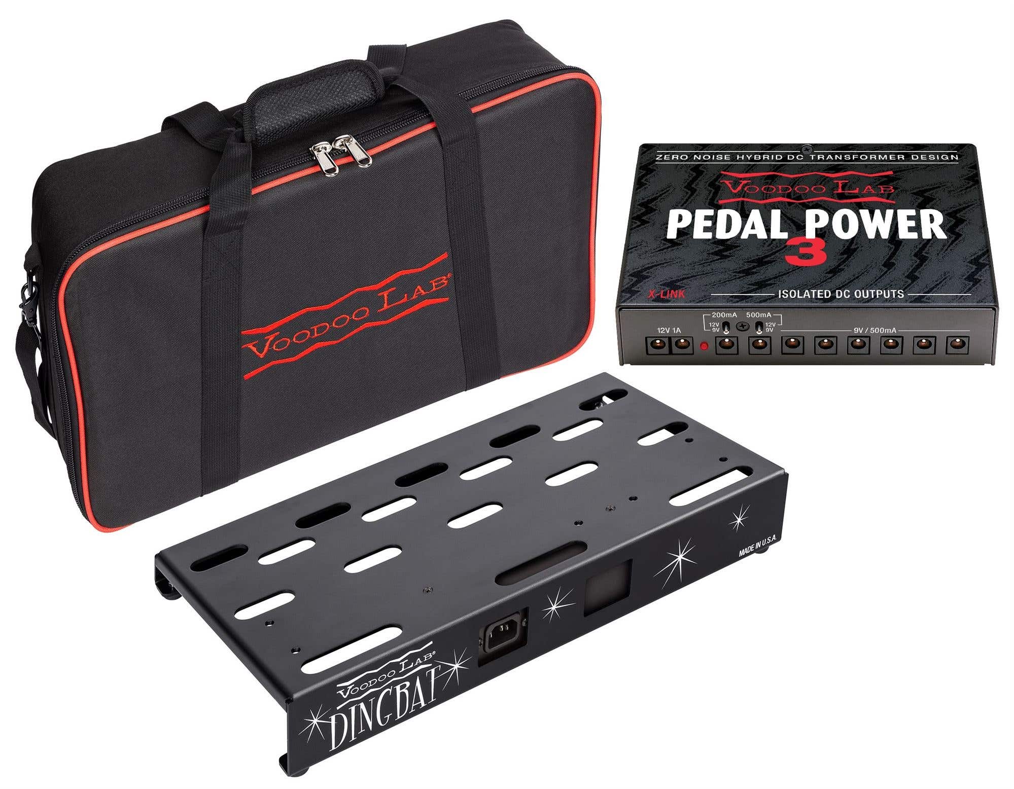 Voodoo Lab Dingbat Small-EX Pedalboard with Pedal Power 3