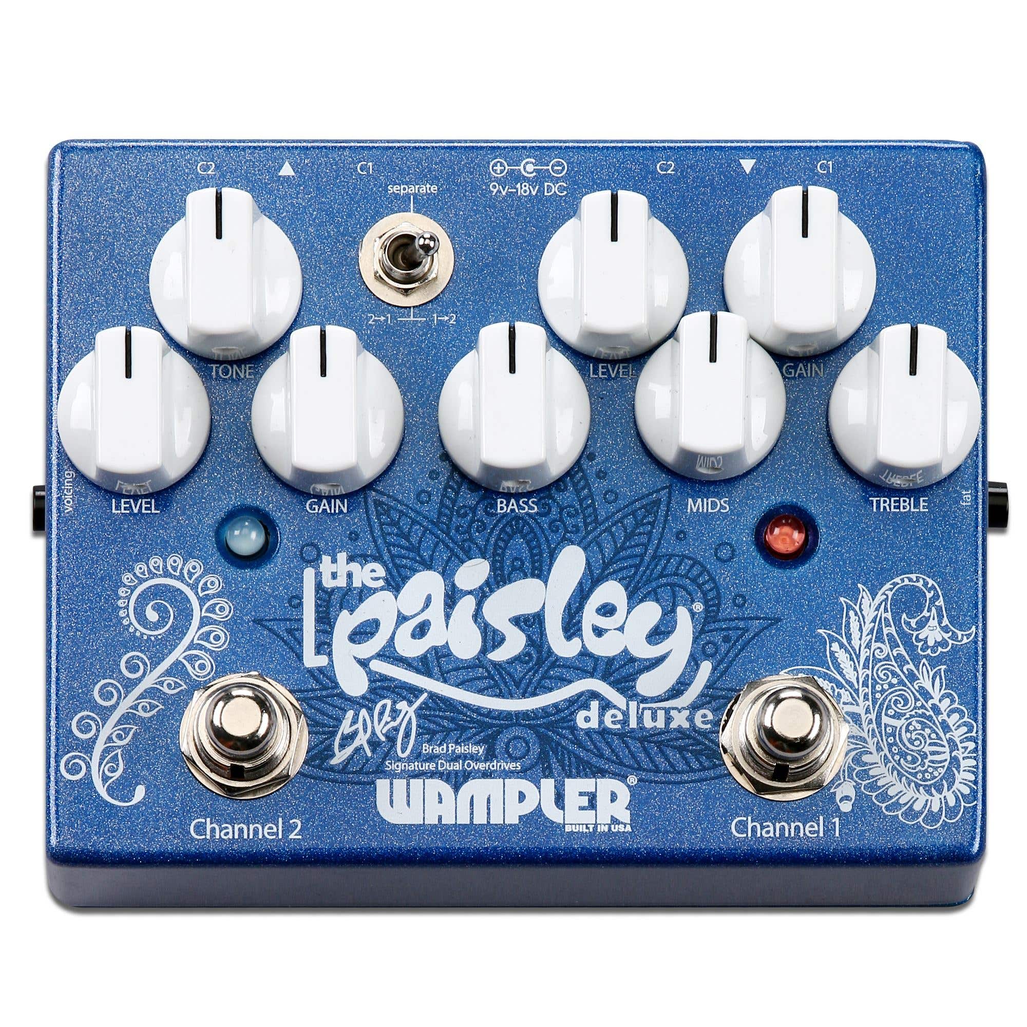 Wampler Paisley Drive Deluxe Dual Overdrive Pedal