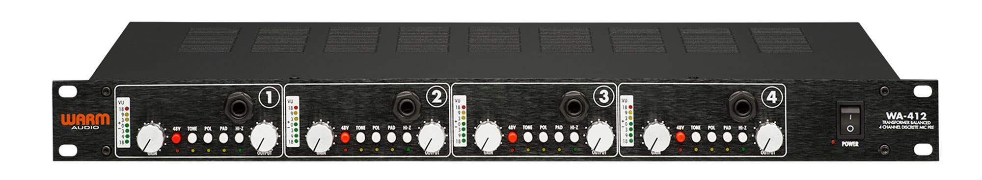 Warm Audio WA412 4 Channel Fully Discreet Microphone Preamp