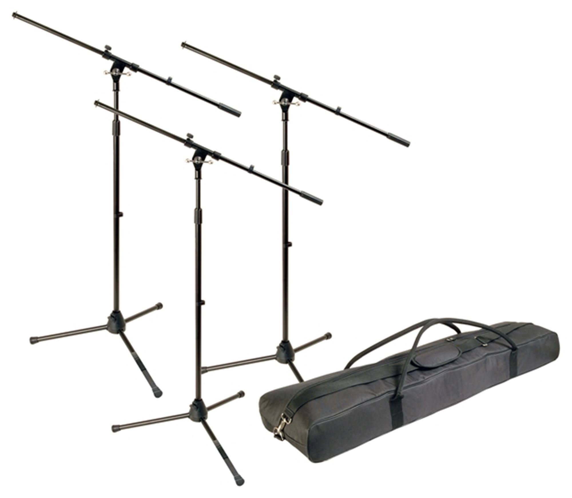 World Tour MSP300 Microphone Stand 3 Pack With Bag