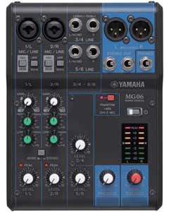 Yamaha MG06 6 Channel Stereo Mixer