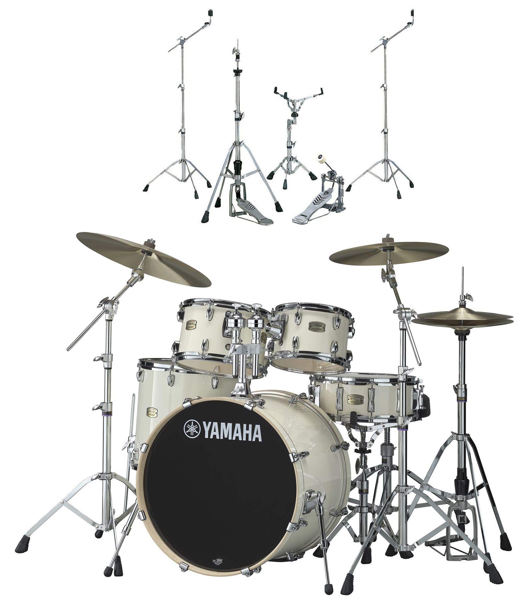 Yamaha Stage Custom 5 Piece with HW780 Hardware Classic White