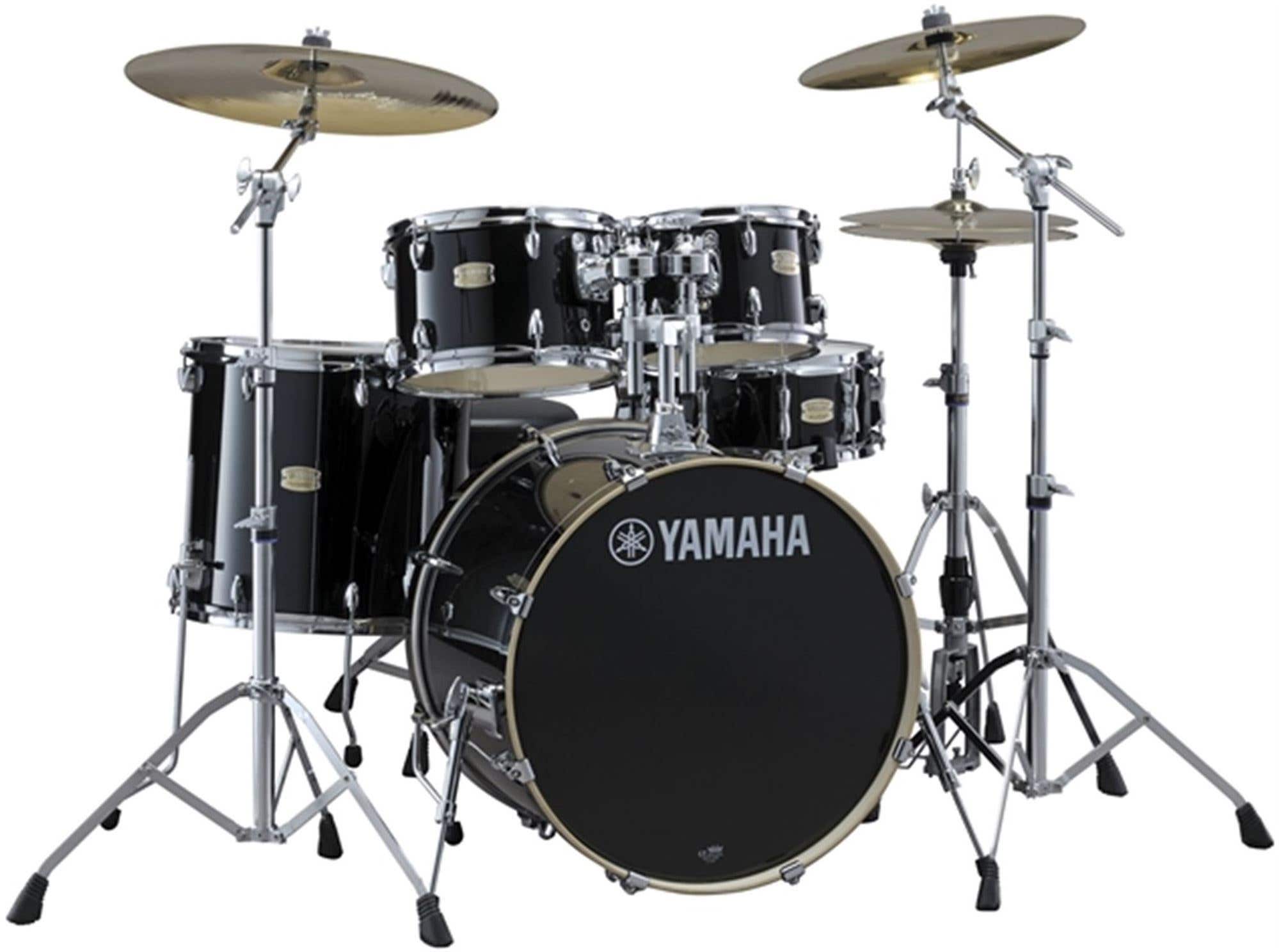 Yamaha Stage Custom Birch 5 Piece Drum Set with HW780 Hardware Raven Black