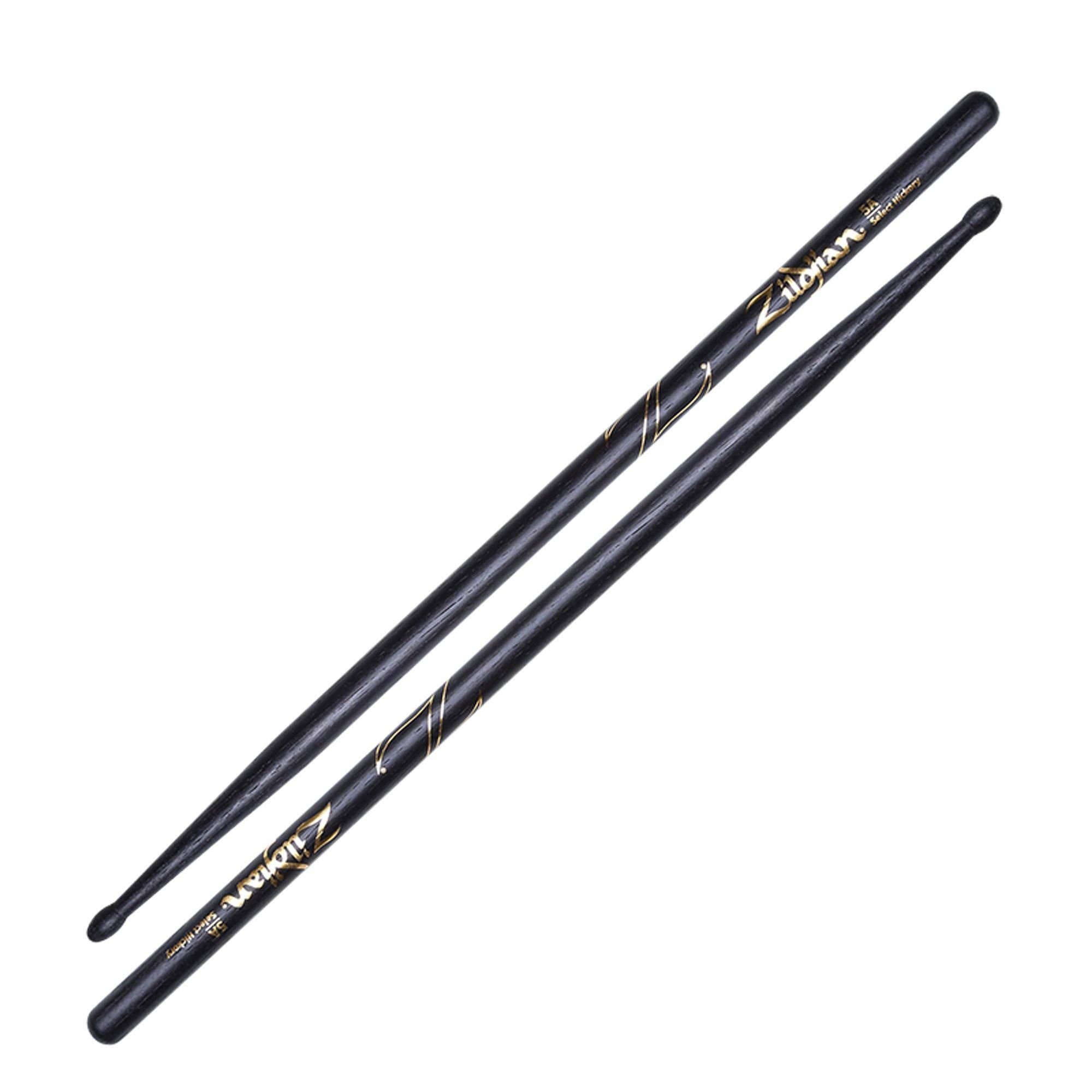 Zildjian 5A Black Wood Tip Drumsticks Pair
