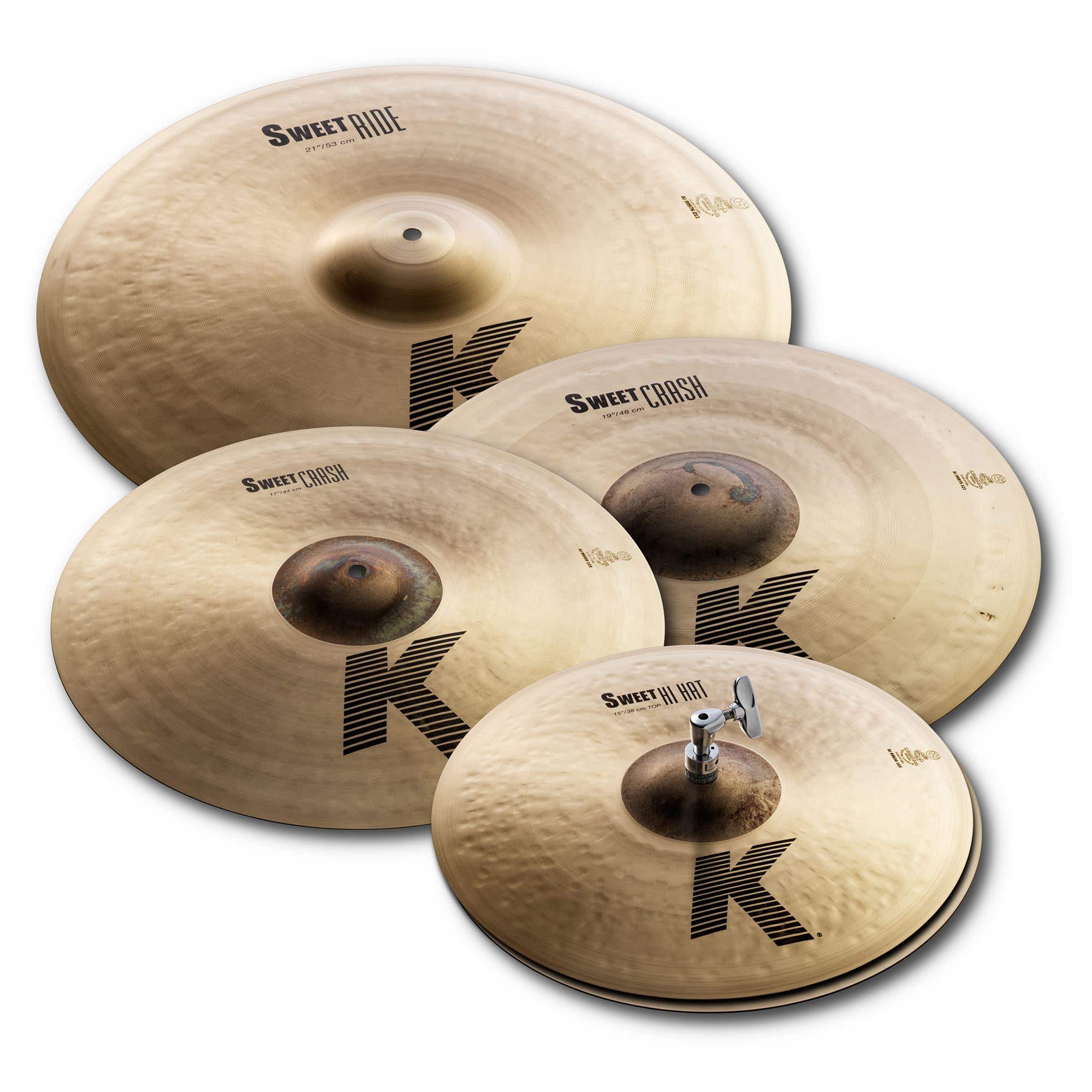 Zildjian K Sweet Set 15 HiHats H 19 Crash 21 Sweet Ride 17 Crash Cymbals