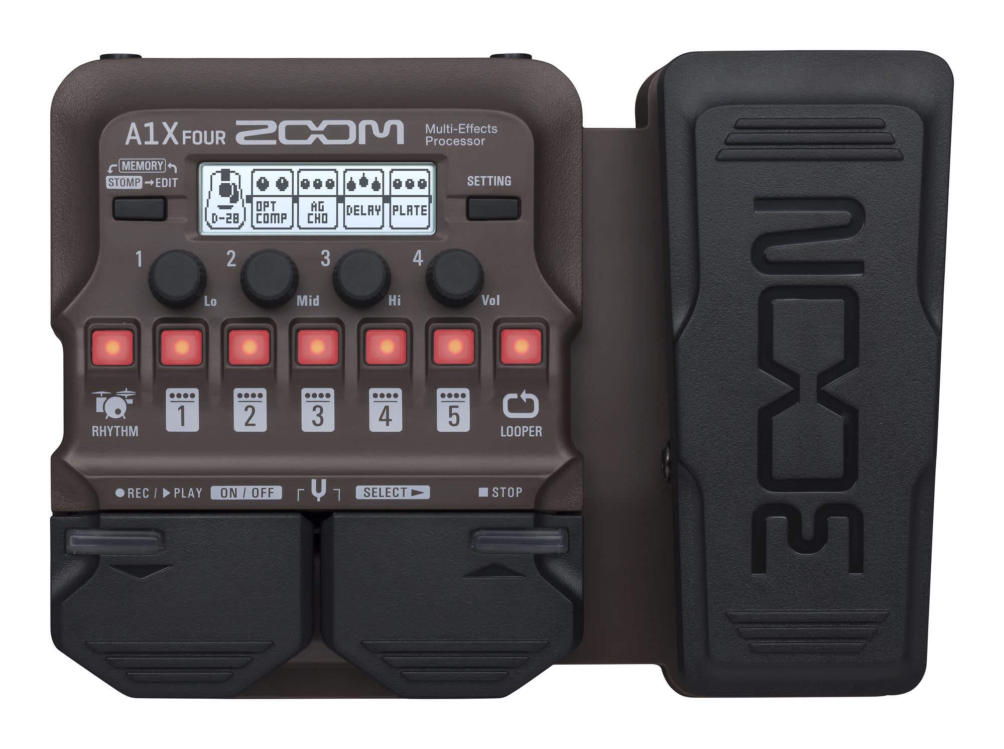Zoom A1X FOUR Acoustic Multi-Effects Processor with Expression Pedal