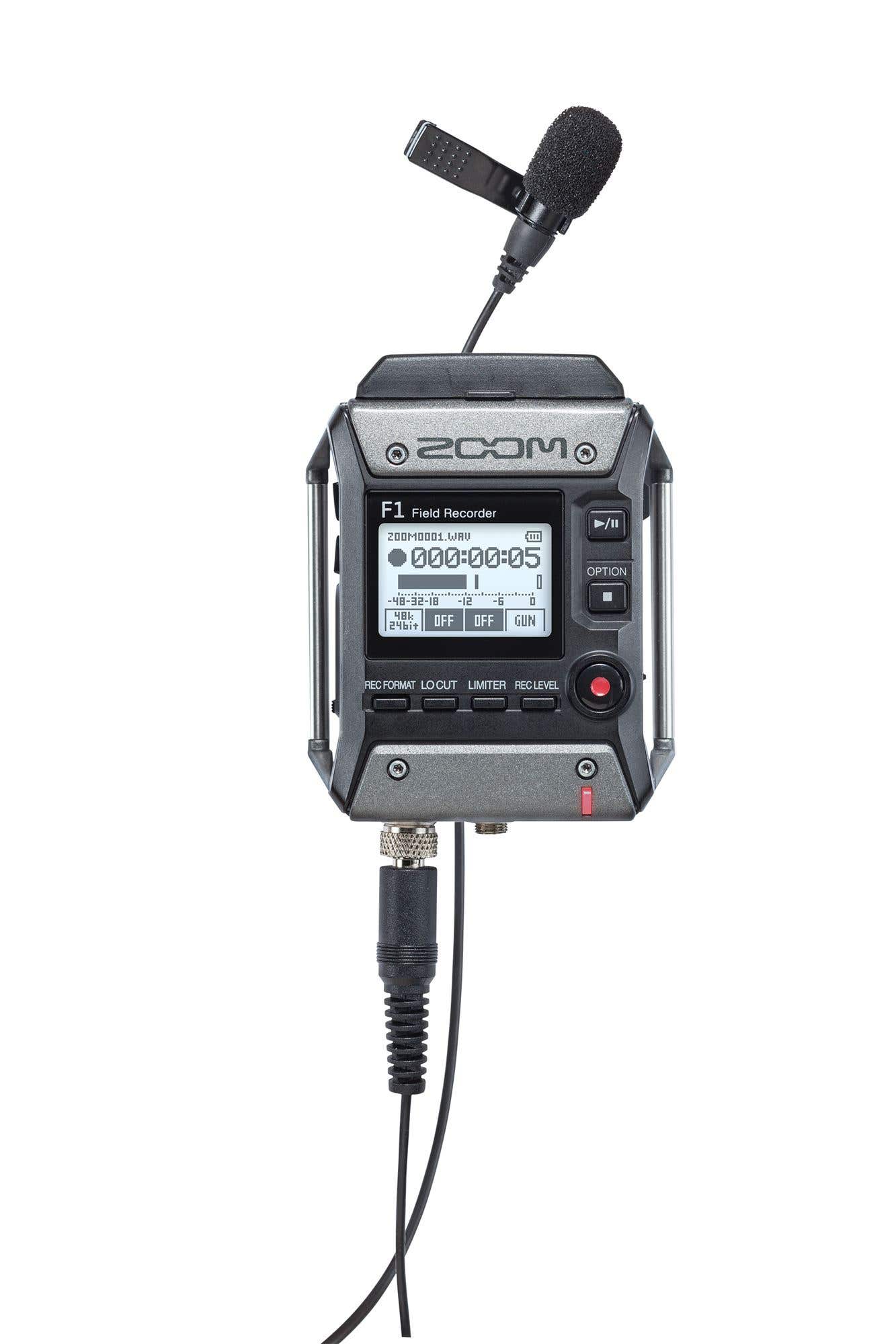 Zoom F1-LP F1 Portable Field Recorder with Lavalier Microphone