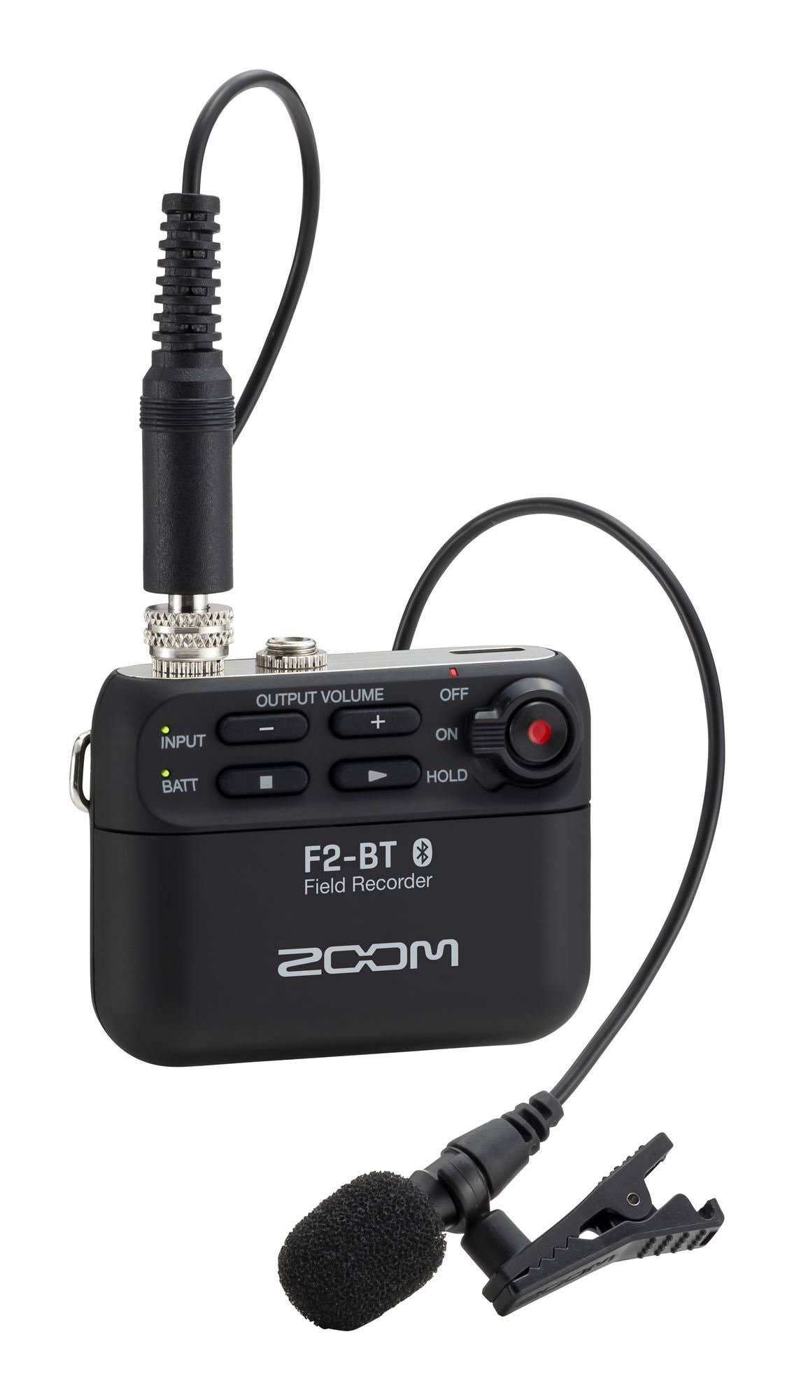 Zoom F2BT Field Recorder and Lavalier Microphone with Bluetooth