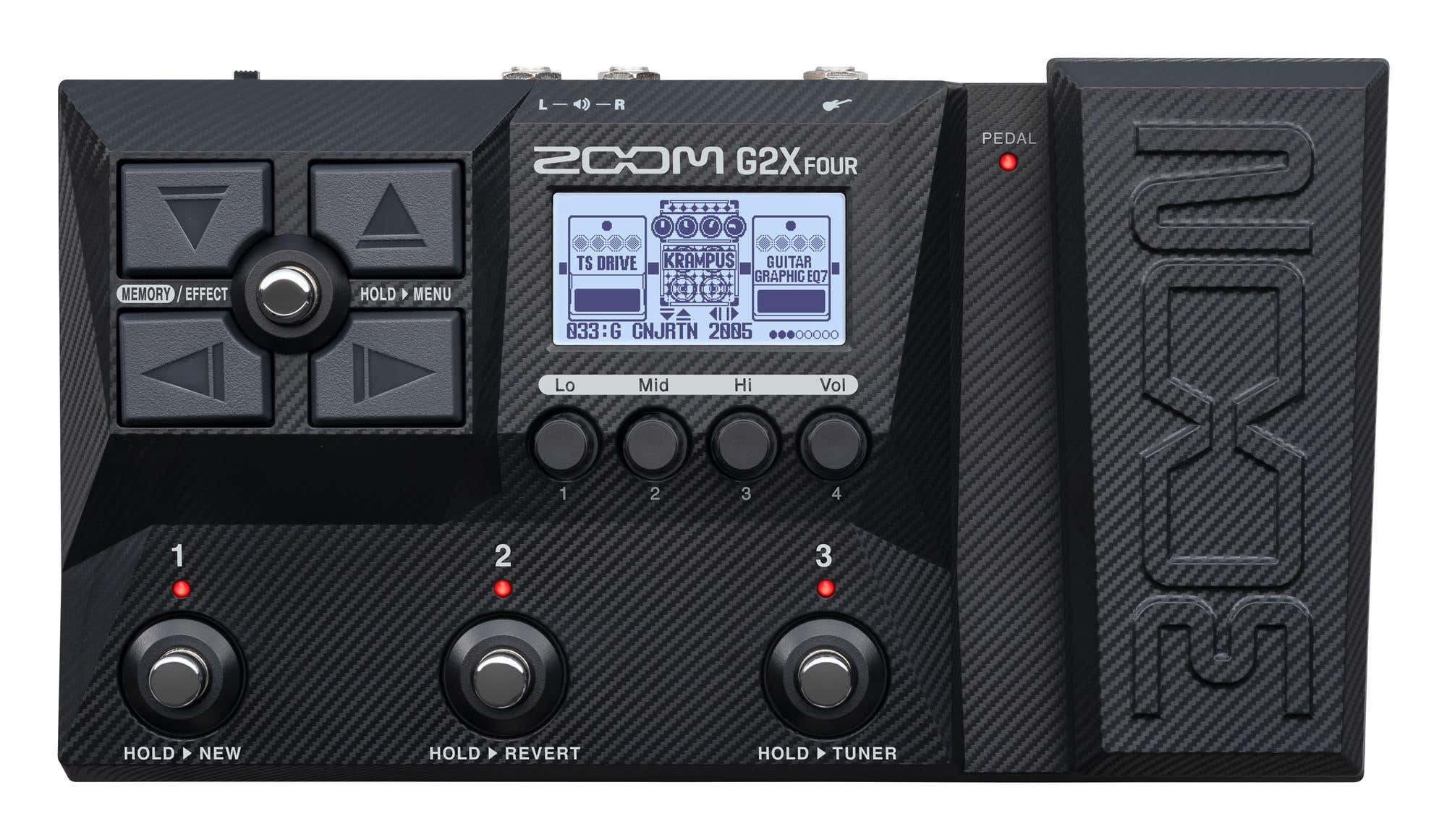 Zoom G2X Four Guitar Multi-Effects Processor with Expression Pedal