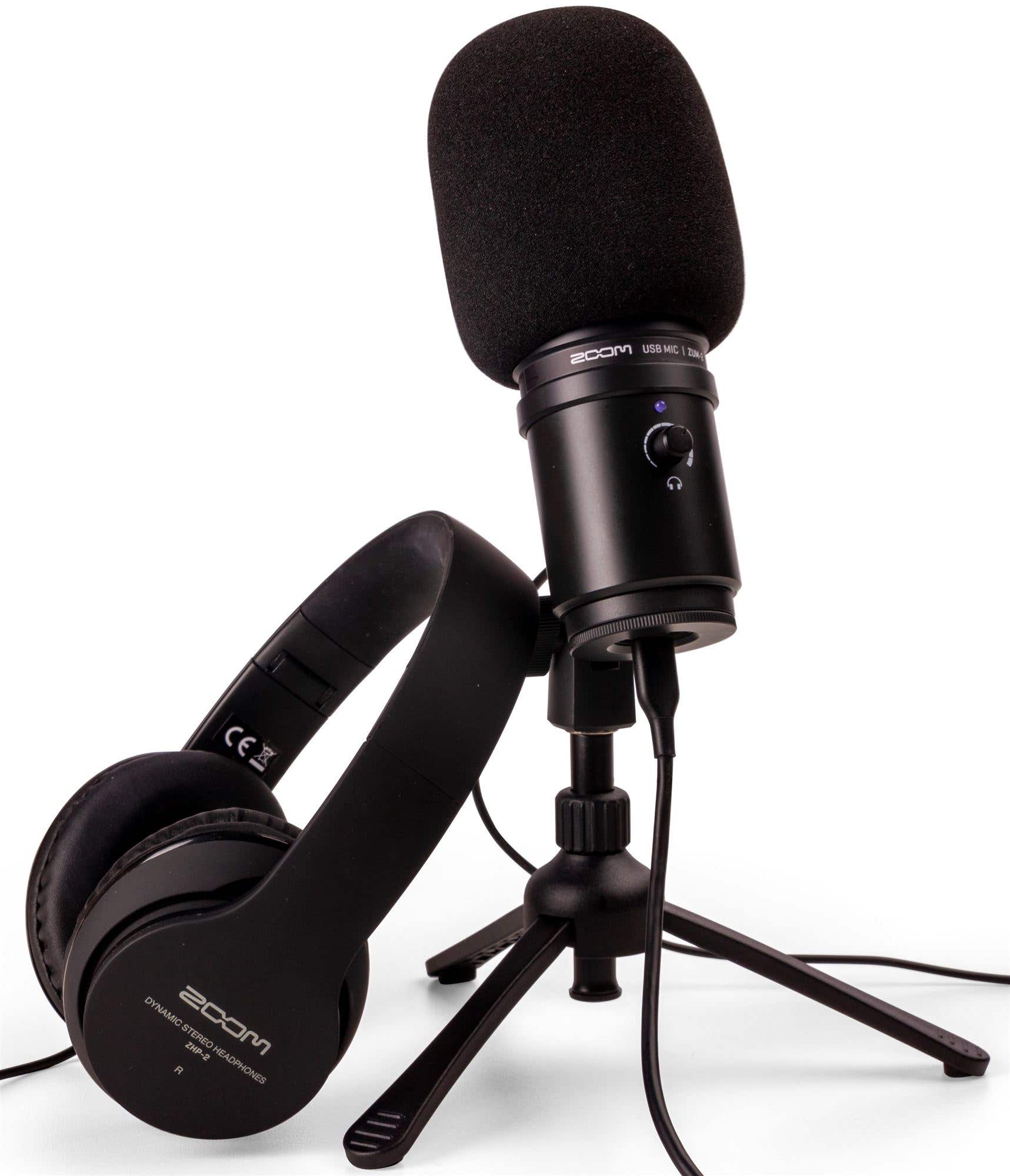 Zoom ZUM-2 USB Condenser Microphone Podcast Pack With Headphones