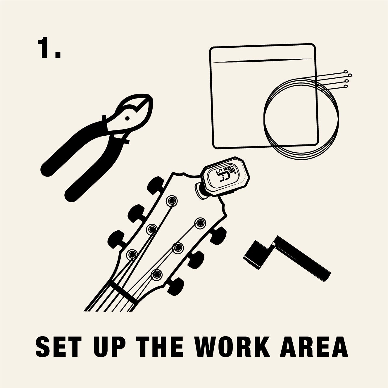 Steps for how to restring an acoustic guitar American Musical Supply