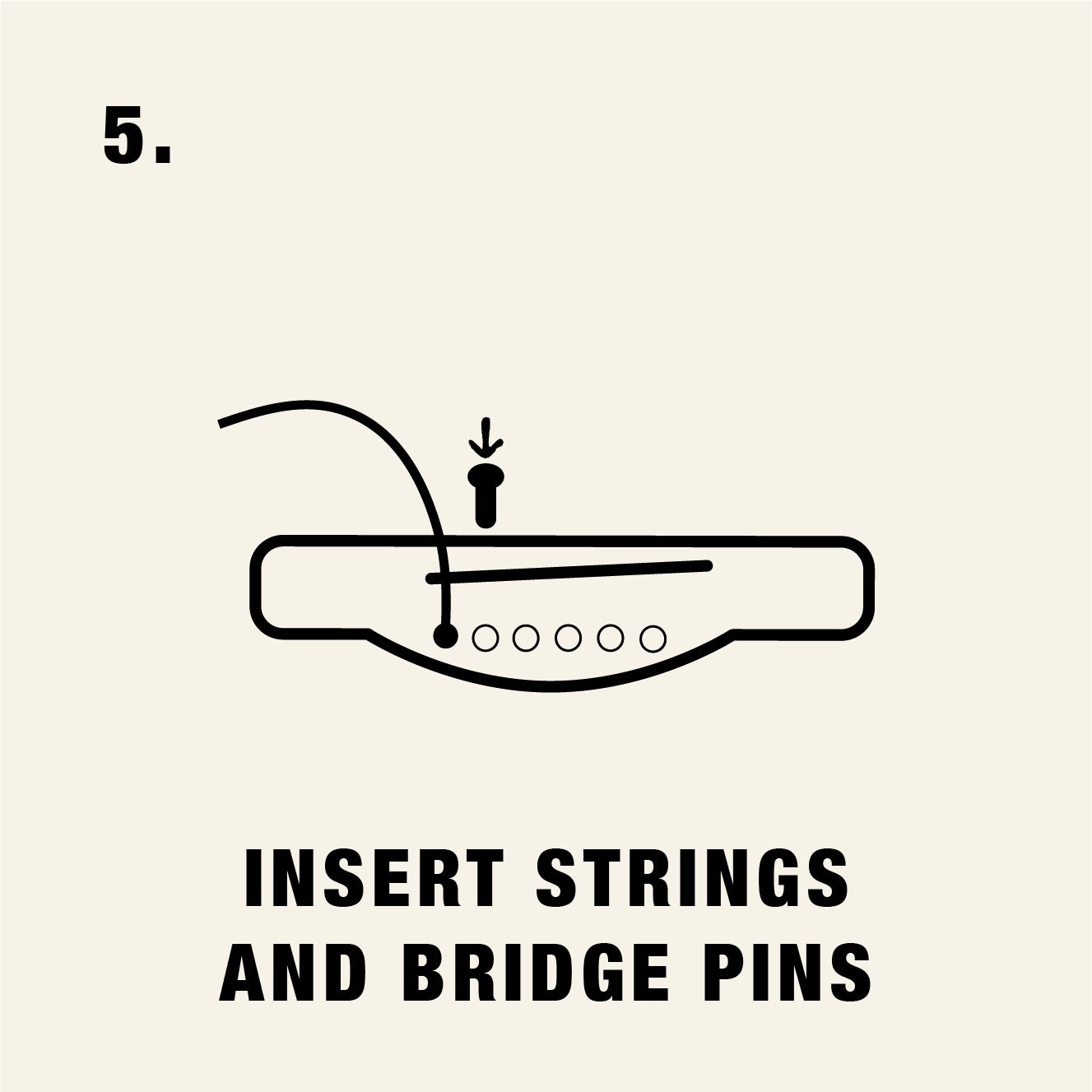 Steps for how to restring an acoustic guitar American Musical Supply