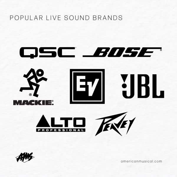 Popular live sound equipment brands