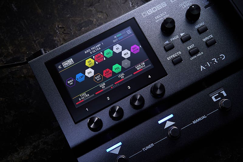 Boss GX-10 Intuitive Touch Display