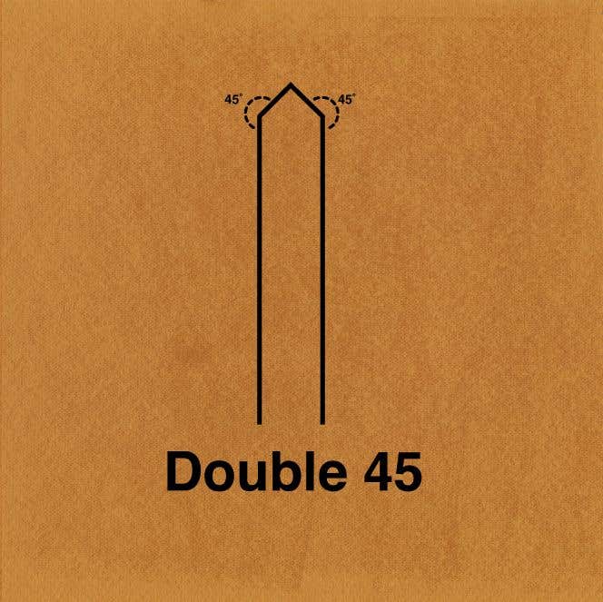 Double 45 drum bearing edge