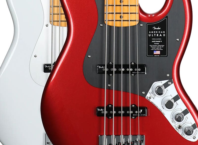 Fender American Ultra II Jazz Bass Rock-Solid Hardware