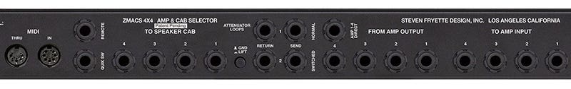 Fryette ZMACS A New Standard for Amp Switching