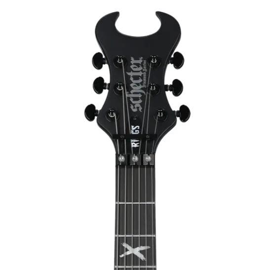 Mike Riggs of Rob Zombie's signature Schecter guitar at American Musical Supply