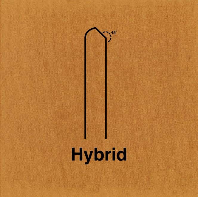 hybrid drum bearing edge