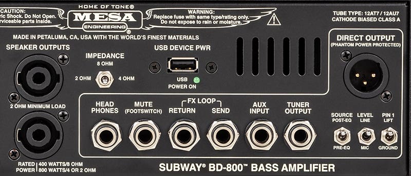 MESA Boogie Subway Bass 800D A New Era of Boogie Bass Tone