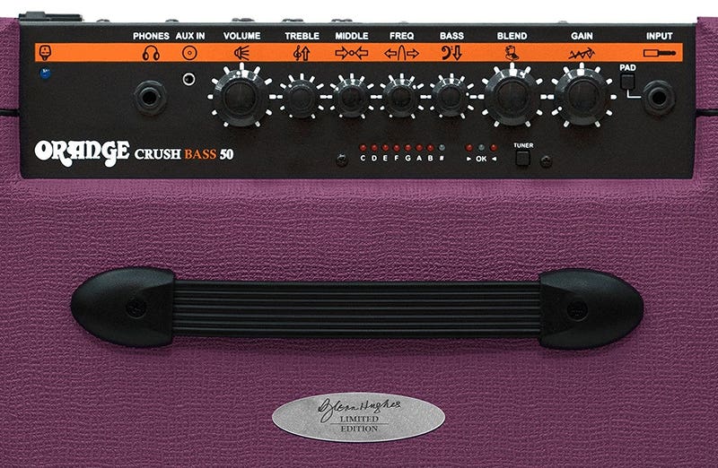 Orange Glenn Hughes Crush Bass 50 LTD Built for the Real World