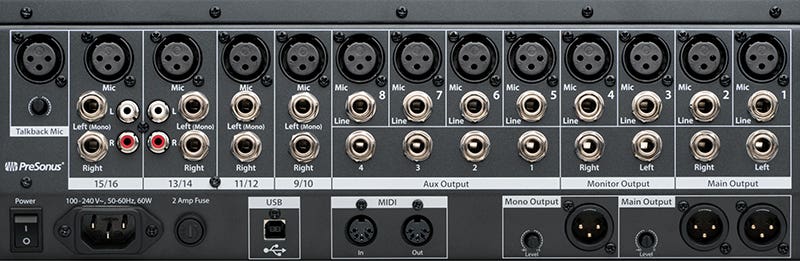 PreSonus StudioLive 16.0.2 USB The Compact Mixer That Punches Above Its Weight