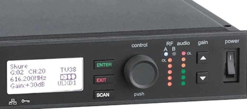 Shure ULXD4-G50 Intelligent and Secure Operation