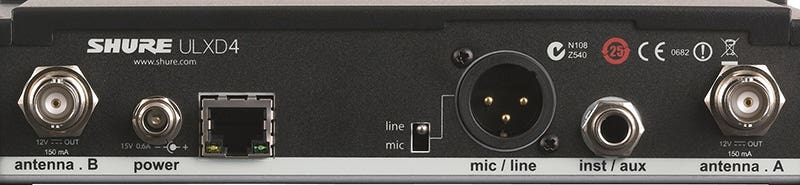 Shure ULXD4-G50 Pro Wireless at Half the Size